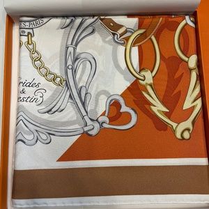 Hermes Brides & Destin silk scarf